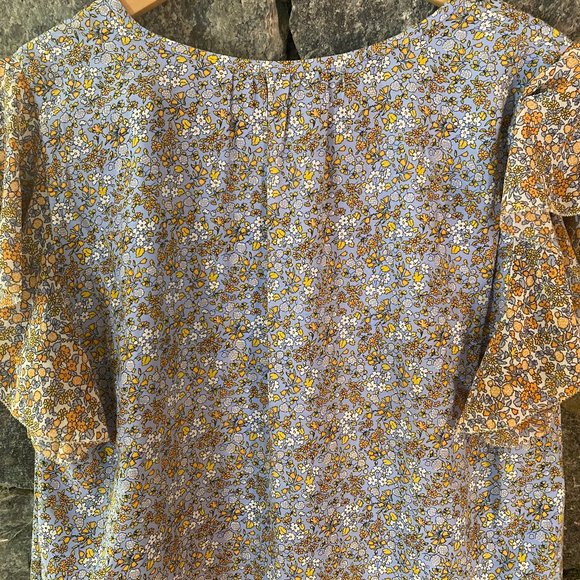 Ann Taylor Flutter Sleeve Floral Dress Sz 4 - NWOT - Picture 5 of 11